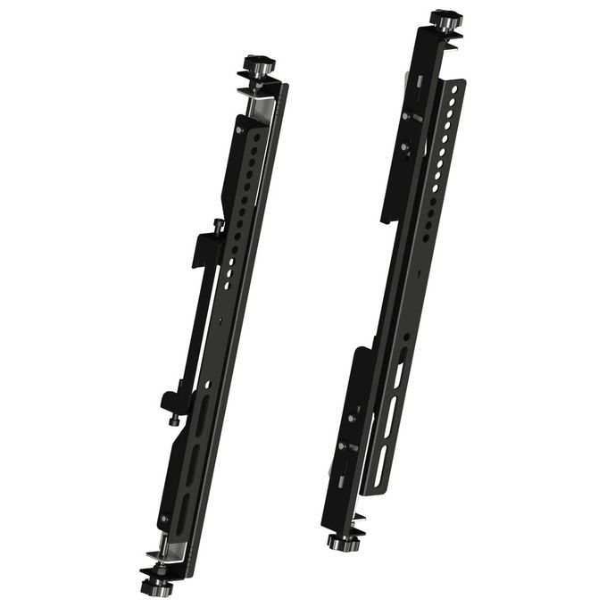 Multibrackets 7350073733798 M Pro Serie Bracci Microregolabili Acciaio 30 Kg 100x100 600x400 mm 40''-65'' colore Nero