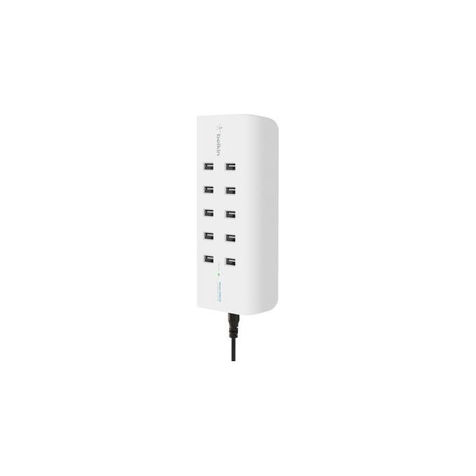 Belkin Rockstar 10 Porte Caricabatterie 120W 2,4A Bianco