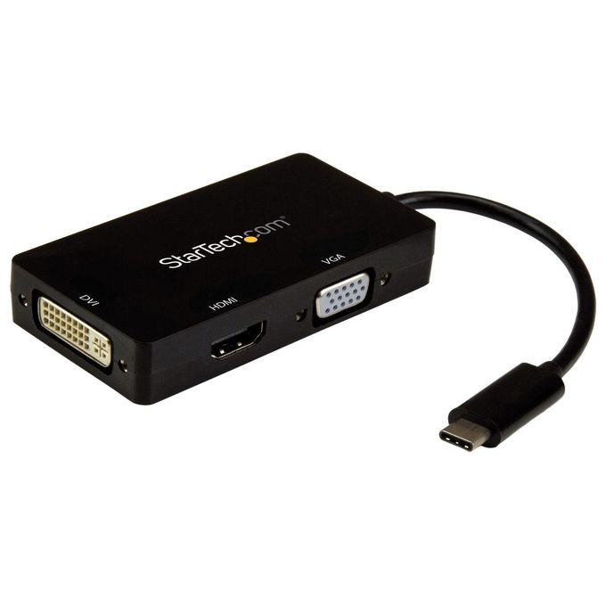 Startech - Audio Video 3-in-1 Video Converter - usb type c to vga dvi or hdmi - 4k