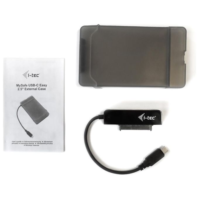 I-tec C31MYSAFEU313 Contenitore di Unita' di Archiviazione 2,5'' Enclosure HDD-SSD Nero