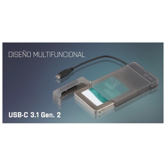 I-tec C31MYSAFEU313 Contenitore di Unita' di Archiviazione 2,5'' Enclosure HDD-SSD Nero