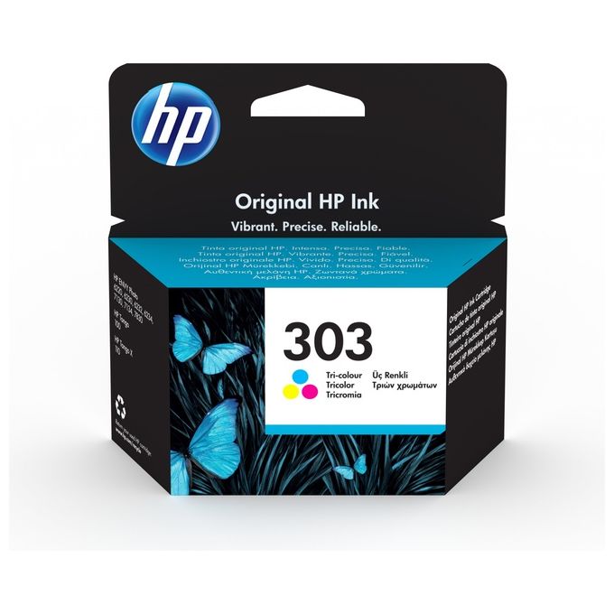 HP 303, Cartuccia Inchiostro Tricromia, Originale, Getto d'Inchiostro