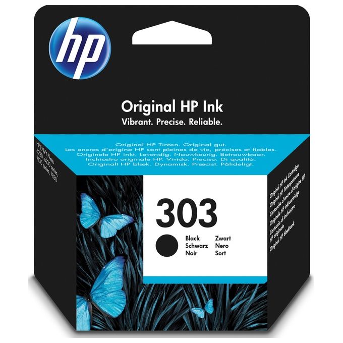 HP 303 4 ml nero originale cartuccia inchiostro per Envy Photo 62XX, Photo 71XX, Photo 78XX