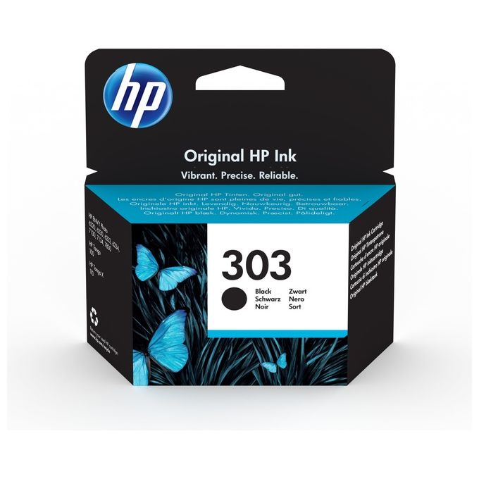 HP 303 4 ml nero originale cartuccia inchiostro per Envy Photo 62XX, Photo 71XX, Photo 78XX