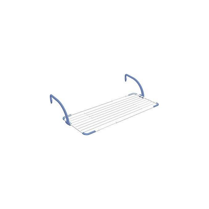 Gimi BREZZA EXTEND Stendibiancheria da Balcone Estensibile 116 188 cm 20 m Griglia a Muro Ripiegabile colore Blu Bianco