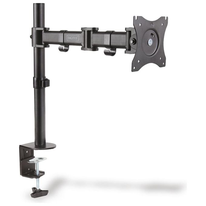 Digitus braccio per monitor 27 con morsetto due snodi fino a vesa 100x100 8 kg