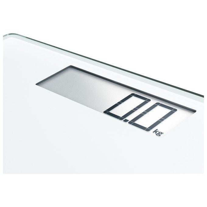 Soehnle Style Sense Comfort 100 Bilancia Pesapersone Digitale 180 Kg Display LCD vetro di sicurezza colore Bianco