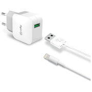 Celly TCUSBLIGHT KIT_ Caricabatterie 12W e cavo Usb - Lightning