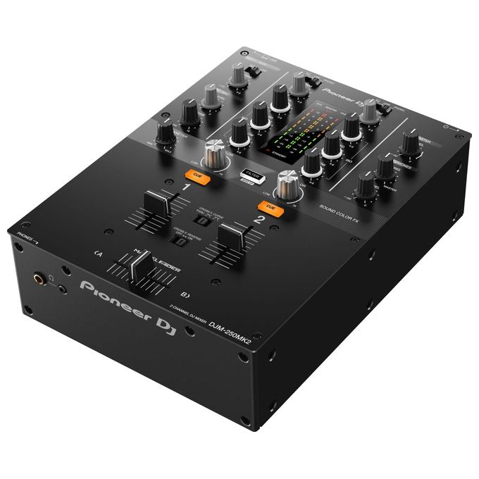 Pioneer Djm 250 Mk2 Mixer Dj 2 Canali con Scheda Audio Integrata per Rekordbox Sound Colour Fx Fader Magvel