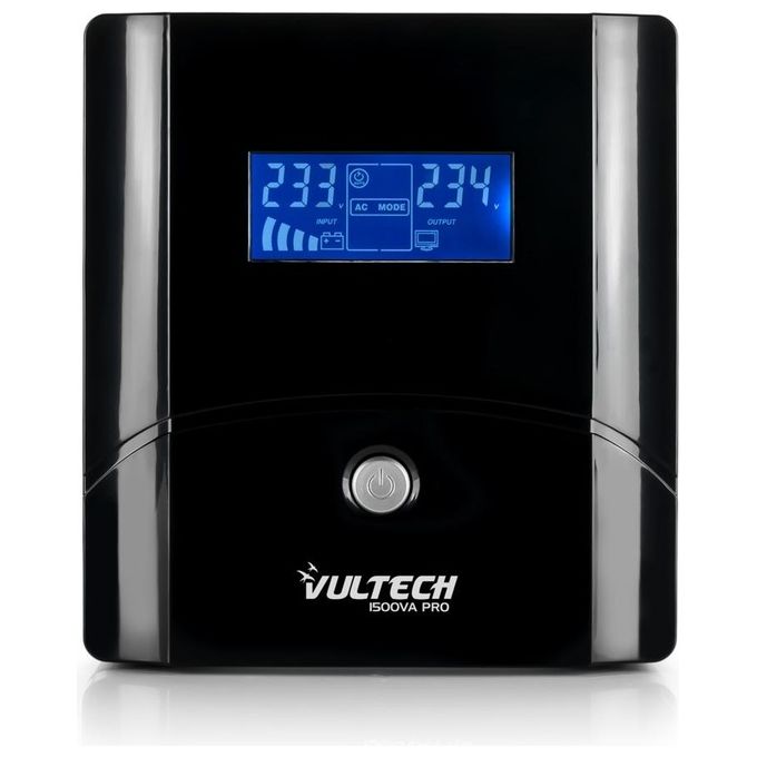 Vultech UPS1500VA-PRO Gruppo di Continuita' UPS A Linea Interattiva 1500 VA 800W 4 Prese AC
