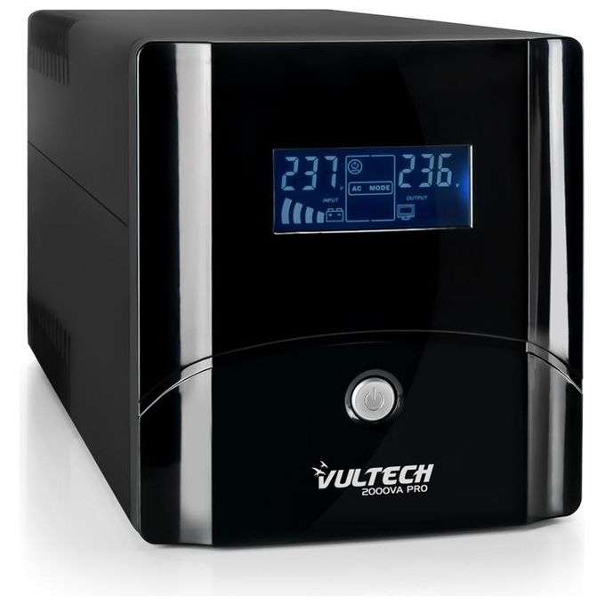 Vultech UPS2000VA-PRO Gruppo di Continuita' Ups 2000VA 4 Prese AC A Linea Interattiva