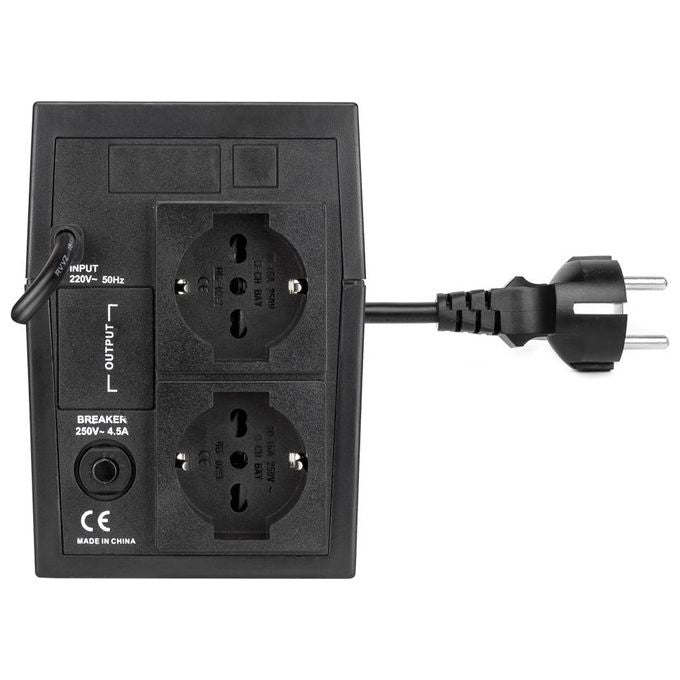 Vultech UPS800VA-LITE Gruppo di Continuita' UPS Standby Offline 800VA 440W 2 Prese AC