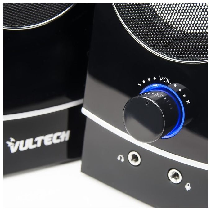 VulTech SP-330 Casse Acustiche 2.0 Autoalimentate Usb 2.0 3W Rms