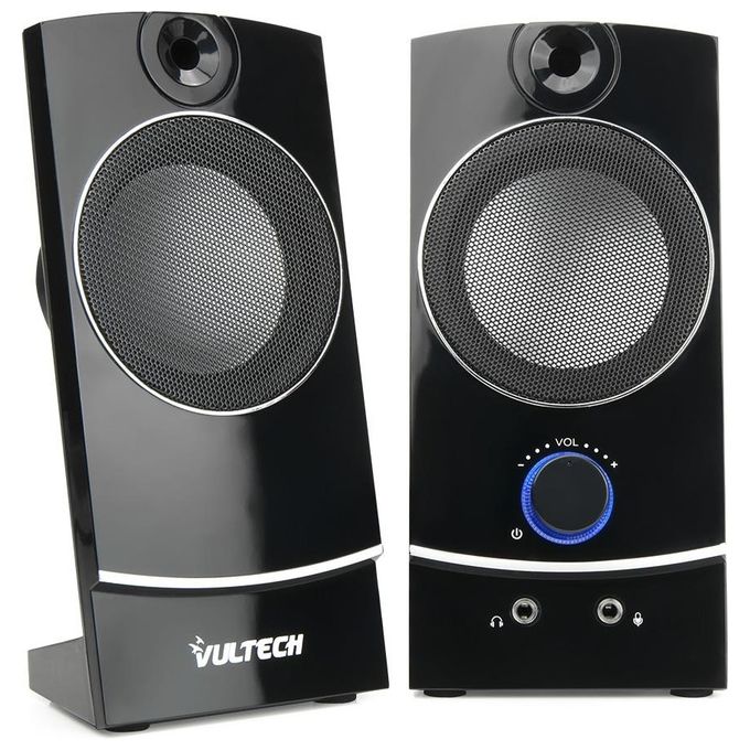 VulTech SP-330 Casse Acustiche 2.0 Autoalimentate Usb 2.0 3W Rms
