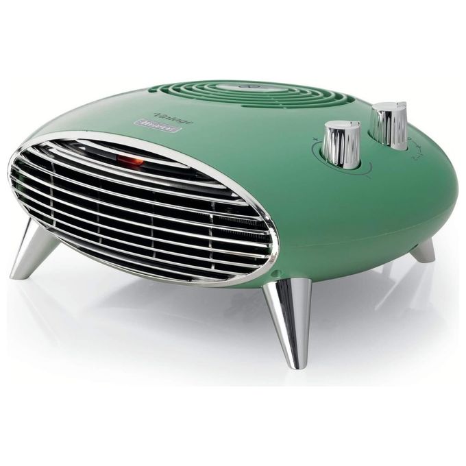 Ariete 8211 Vintage Termoventilatore da tavolo 2000W 2 velocita' termostato regolabile ventilazione estiva colore Verde