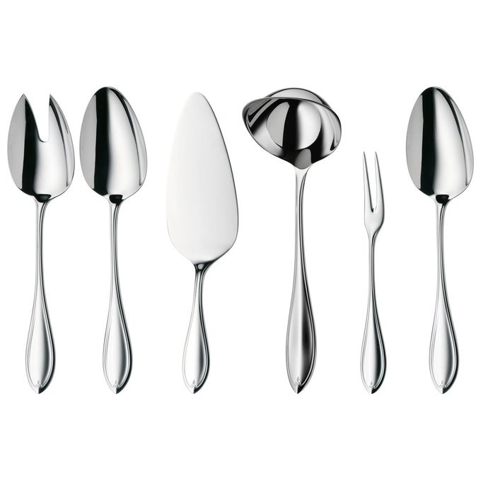 WMF 1119006341 Premiere Servizio Posate 66 Pezzi per 12 Persone in Acciaio Inox Cromargan Protect Finitura Opaca colore Argento