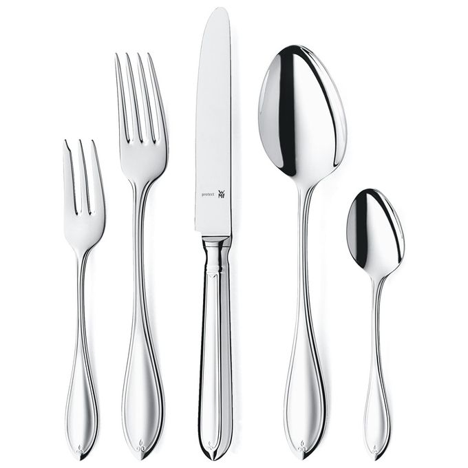 WMF 1119006341 Premiere Servizio Posate 66 Pezzi per 12 Persone in Acciaio Inox Cromargan Protect Finitura Opaca colore Argento