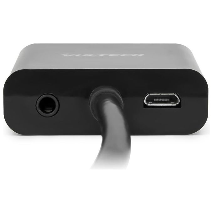 VulTech SN21707 Adattatore Convertitore HDMI to VGA e Audio Nero