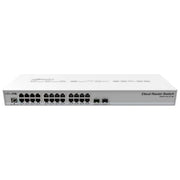 MikroTik CRS326-24G-2S+RM Cloud Router Switch Gestito 24 porte Gigabit 2 slot SFP+ 800 MHz 512 MB RAM montaggio rack colore Grigio