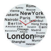 Lowell 14868 Orologio da Parete City 38cm Serigrafato