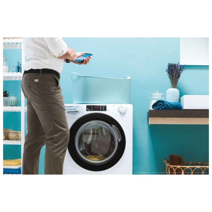 Candy CSO14105TWB4-1-S Lavatrice carica frontale 10 Kg Classe B Profondita' 58 cm Centrifuga 1400 giri Funzione Vapore colore Bianco
