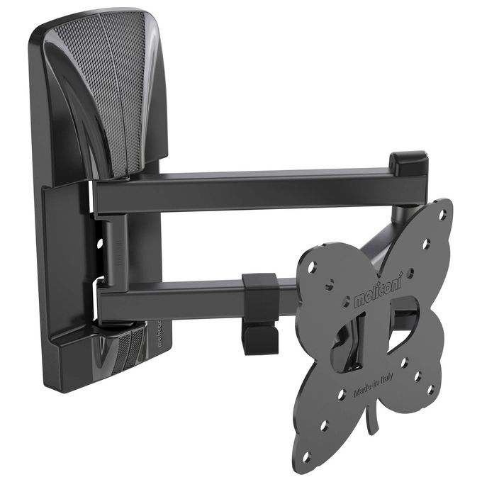 Meliconi 480979 SLIMSTYLE PLUS 100 SDR CG Supporto TV da Parete 14'' 32'' 20 Kg VESA 100x100 mm colore Nero