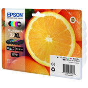 Epson Multipack Claria Premium BK-PBK-C-M-Y 33 XL T 3357 per Xp-630 Xp-830 Xp-635