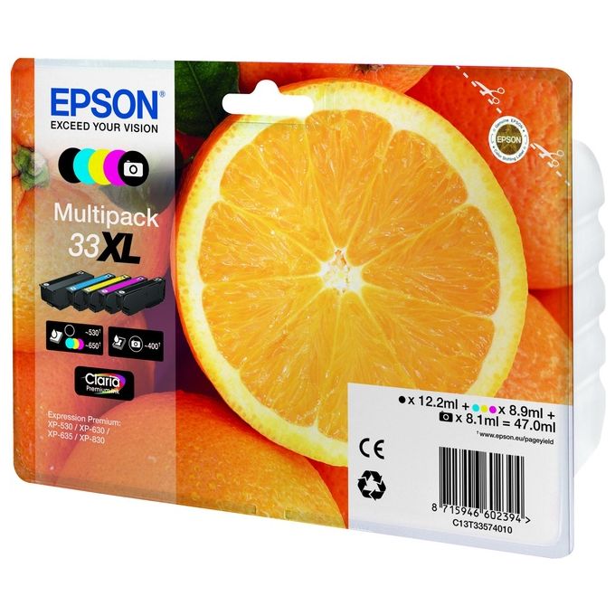 Epson C13T33574021 Multipack 33XL Arancia 5 Colori