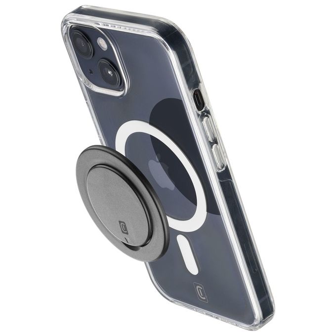Cellularline RINGSTANDMAGK Ring Stand Mag Clip Magnetica Supporto MagSafe Universale colore Nero