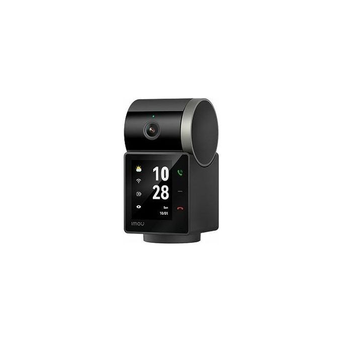 Imou IPC-S2VBP-5M0WR-IMOU Rex VT Pro Telecamera IP da interno Wi-Fi Pan Tilt 5MP 3K IR 20m schermo 2.4'' audio bidirezionale AI colore Nero