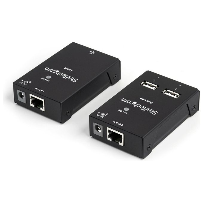 StarTech Prolunga-Extender USB 2.0 a 4 porte via Cat5 o Cat6 - Estensore USB2.0 via cavo Cat5-6 fino a 50m