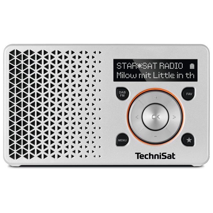 Technisat DigitRadio 1 Radio Portatile Digitale Argento-Arancio