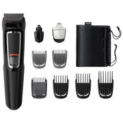 Philips MG3740-15 MULTIGROOM Serie 3000 Regolabarba 9 in 1 lame autoaffilanti acciaio inox autonomia 60 min colore Nero