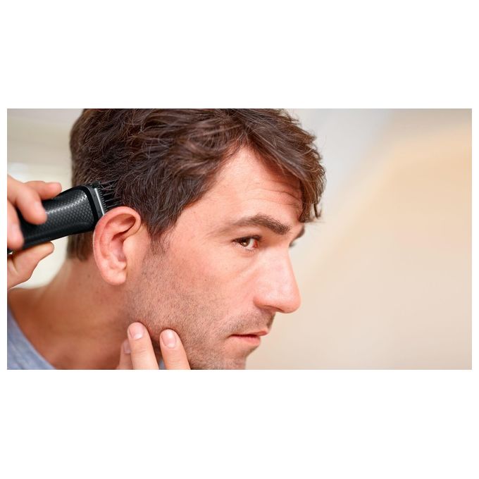 Philips MG3740-15 MULTIGROOM Serie 3000 Regolabarba 9 in 1 lame autoaffilanti acciaio inox autonomia 60 min colore Nero