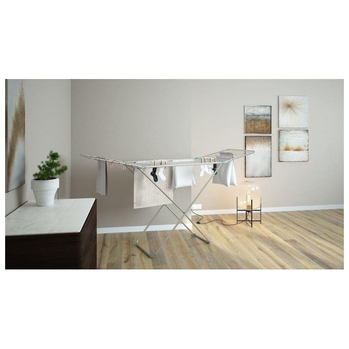 Colombo Stendibiancheria in Alluminio Allure con 20 Metri di Stenditura Griglie e Gambe Antiruggine