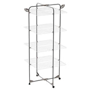 Colombo ST194-4 CPF Alpina Stendibiancheria a Torre 40 m con Ruote e Portagrucce Ribaltabili colore Nero