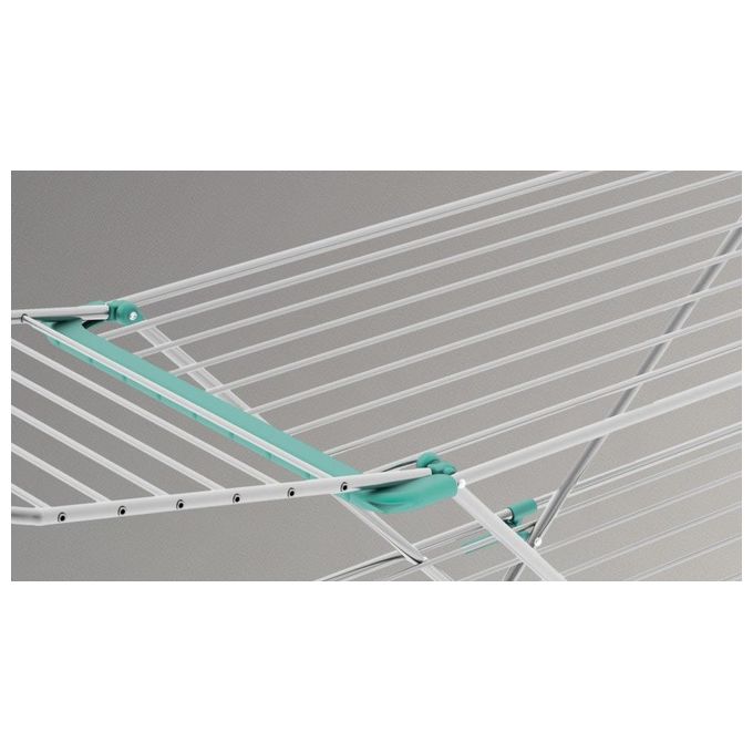 Colombo Stendibiancheria DOUBLE in alluminio leggero antiruggine con altezza regolabile e 30 metri di stenditura
