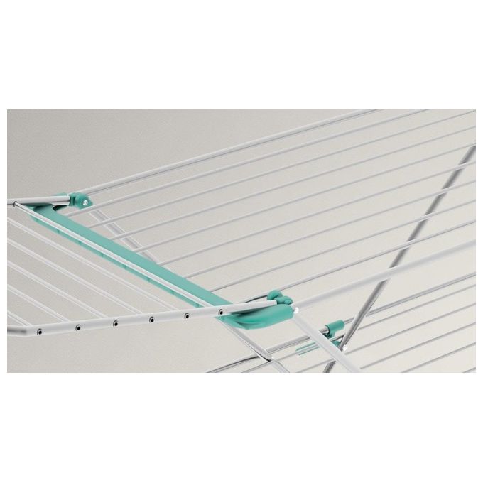 Colombo Stendibiancheria DOUBLE in alluminio leggero antiruggine con altezza regolabile e 30 metri di stenditura