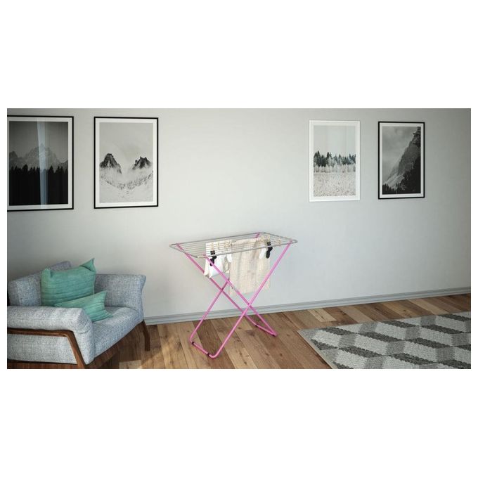 Colombo ST185 Glam Stendibiancheria a Cavalletto 10 m acciaio verniciato antiruggine pieghevole 5 Kg colore Grigio