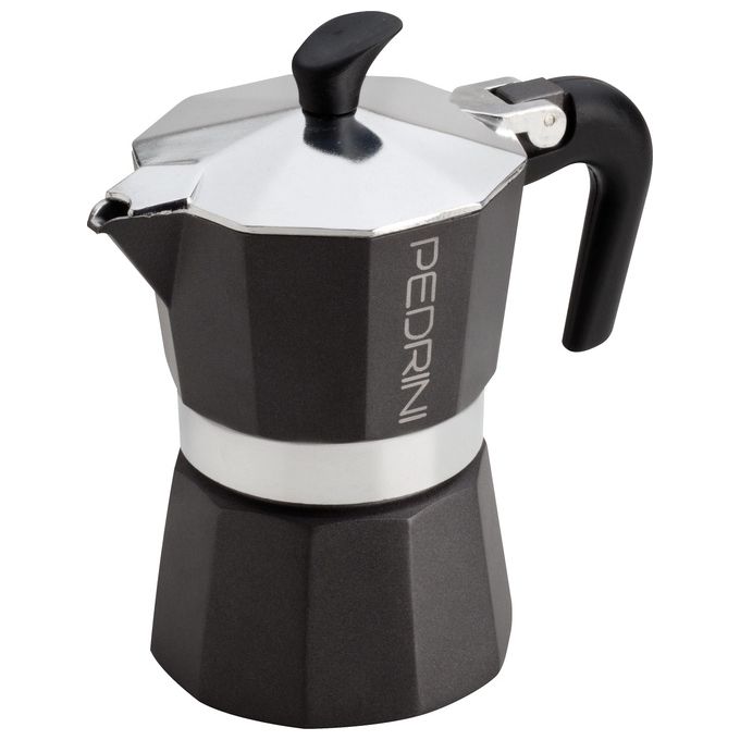 Pedrini 9113 Caffettiera Aroma Color 3 Tazze Antracite