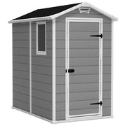 Keter Casetta da Giardino Manor 4X6 in Resina 130x192x198h Grigio