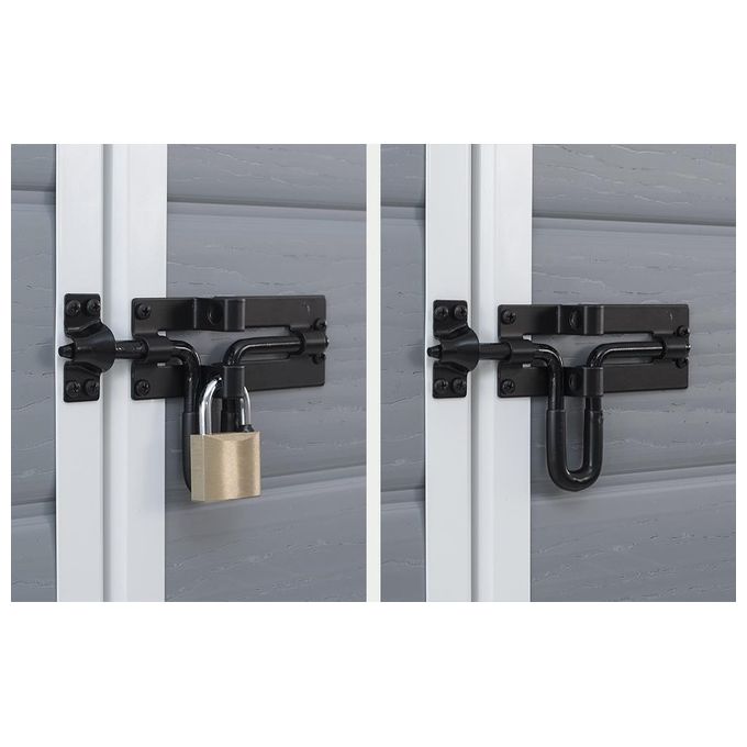Keter Casetta da Giardino Manor 4X6 in Resina 130x192x198h Grigio