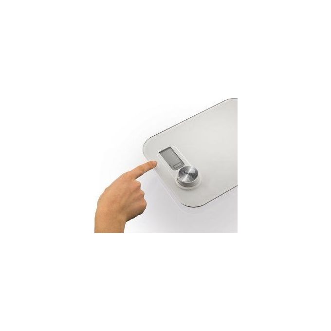 Macom Just KIT_chen 868 Smart Scale Bilancia Elettronica per Alimenti senza Batterie Bianco