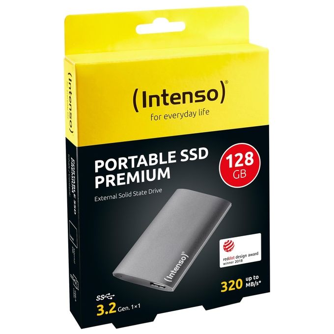 INTENSO 3823430 Ssd Esterno Sata-Usb 3.0 Premium 128Gb