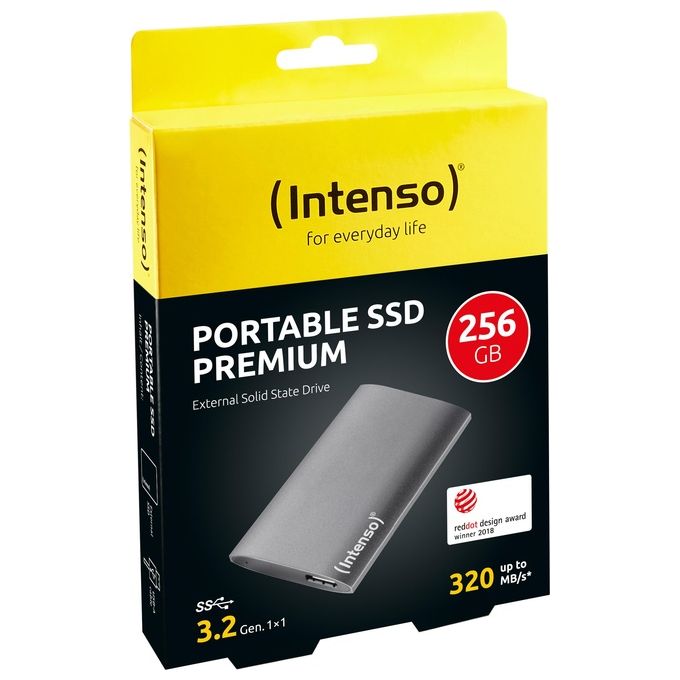 INTENSO 3823440 Ssd Esterno Sata-Usb 3.0 Premium 256Gb
