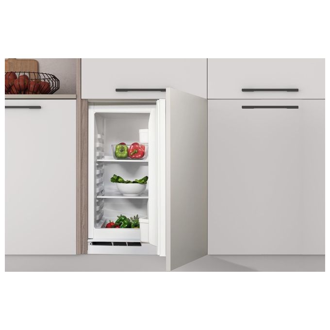 Indesit INBUL021 Frigorifero da Incasso Sottotavolo 144 L 82 cm Classe E 39 dB Porte Reversibili colore Grigio