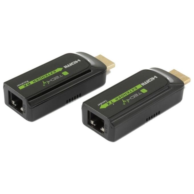 Techly Extender HDMI Compatto Full HD su Cavo Cat.6-6A-7 Max 40mt