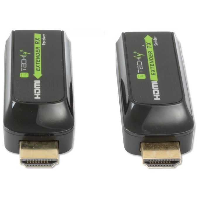 Techly Extender HDMI Compatto Full HD su Cavo Cat.6-6A-7 Max 40mt