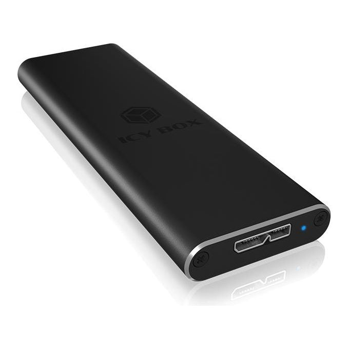 Icy Box box per hard disk m.2 usb 3.0 1x m.2 sata ssd Black