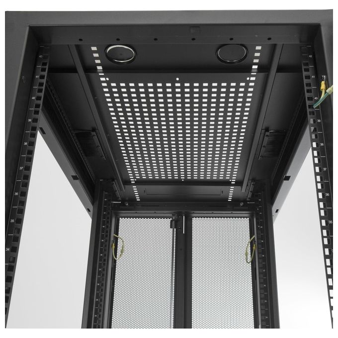 StarTech.com RK2537BKM Armadio Rack 25U 19 Pollici su Ruote 4 Montanti con Profondita' Regolabile e Serratura colore Nero